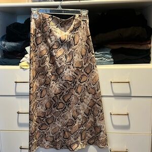 Aqua cheetah dress fits like a size small